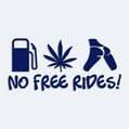 Nlepka na auto s npisem No free rides!