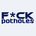 Samolepka s npisem Fuck Potholes